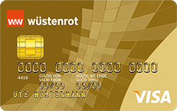 Die Wüstenrot Visa Gold Kreditkarte